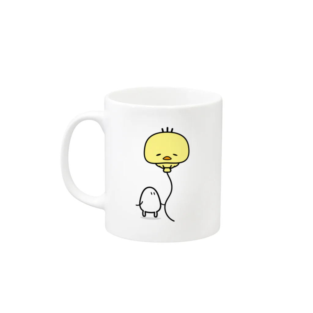 ゆきちのふわふわゆきちマグカップ Mug :left side of the handle