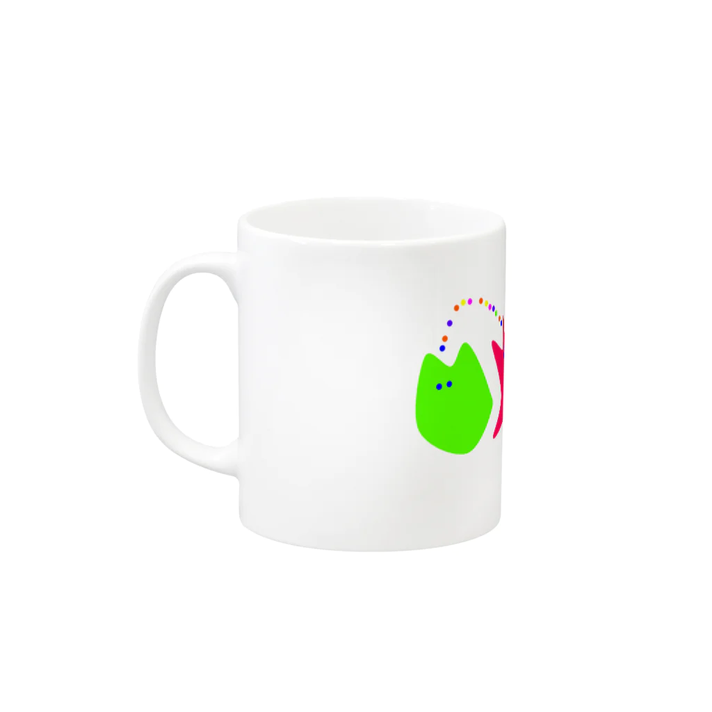 とうもろこし粉のつうしんちゅう Mug :left side of the handle