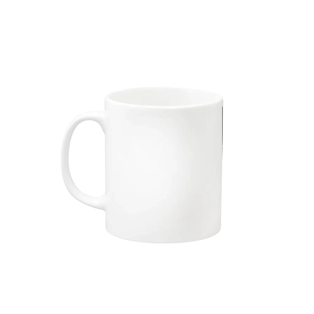 はらぺちーの【雨宿り雑貨店】の宇宙犬 (うちの柴犬さくら) Mug :left side of the handle