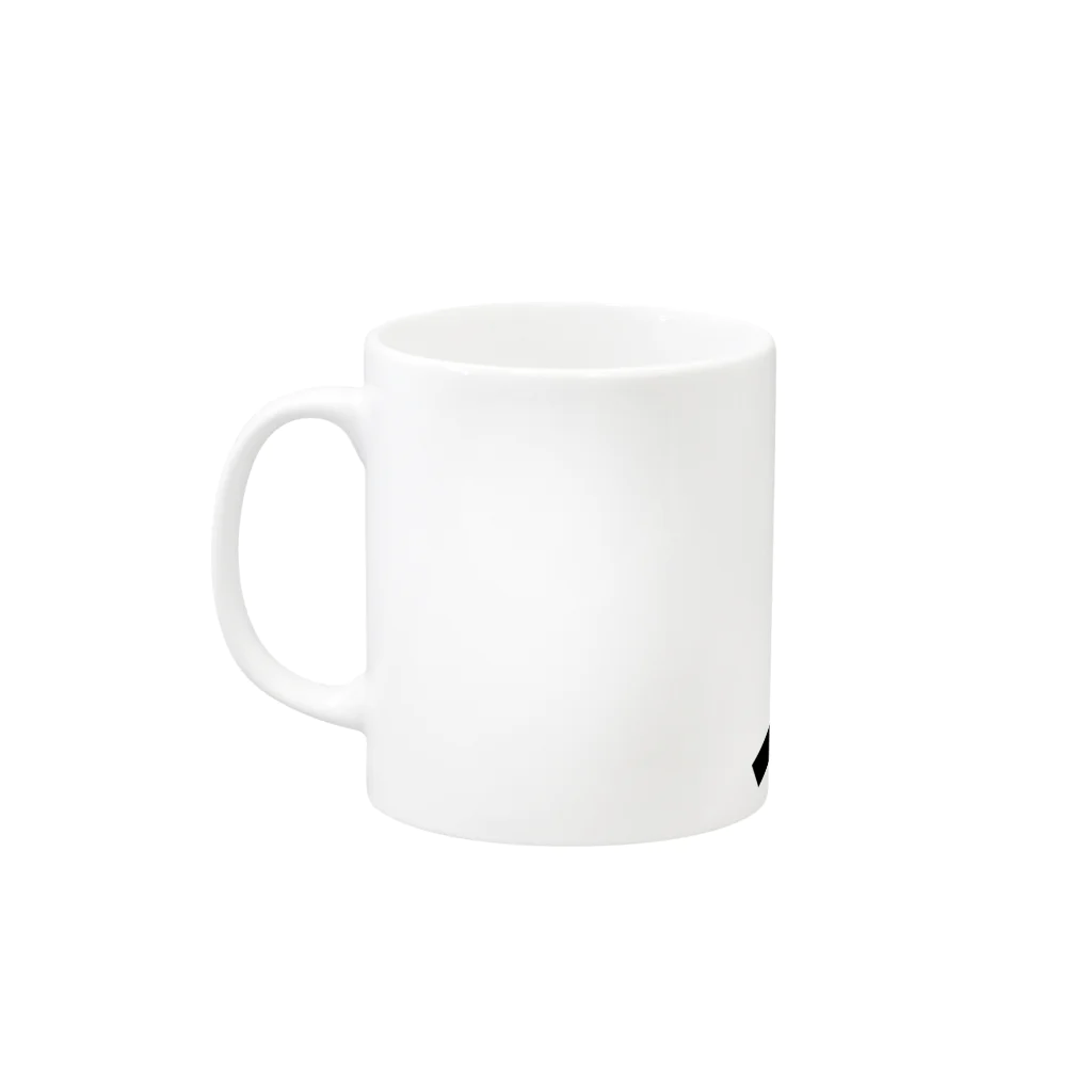 でんでんかんかんの踏切の遮断機 Mug :left side of the handle