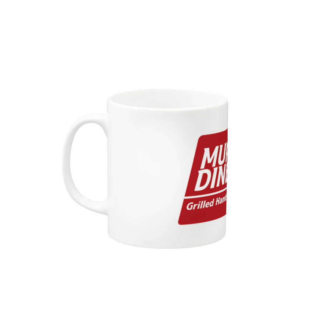 むくむく工房のMUKU'S DINER Mug :left side of the handle