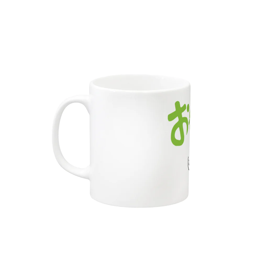 シロクマどん工房のシロクマどんのおやっとさぁ Mug :left side of the handle