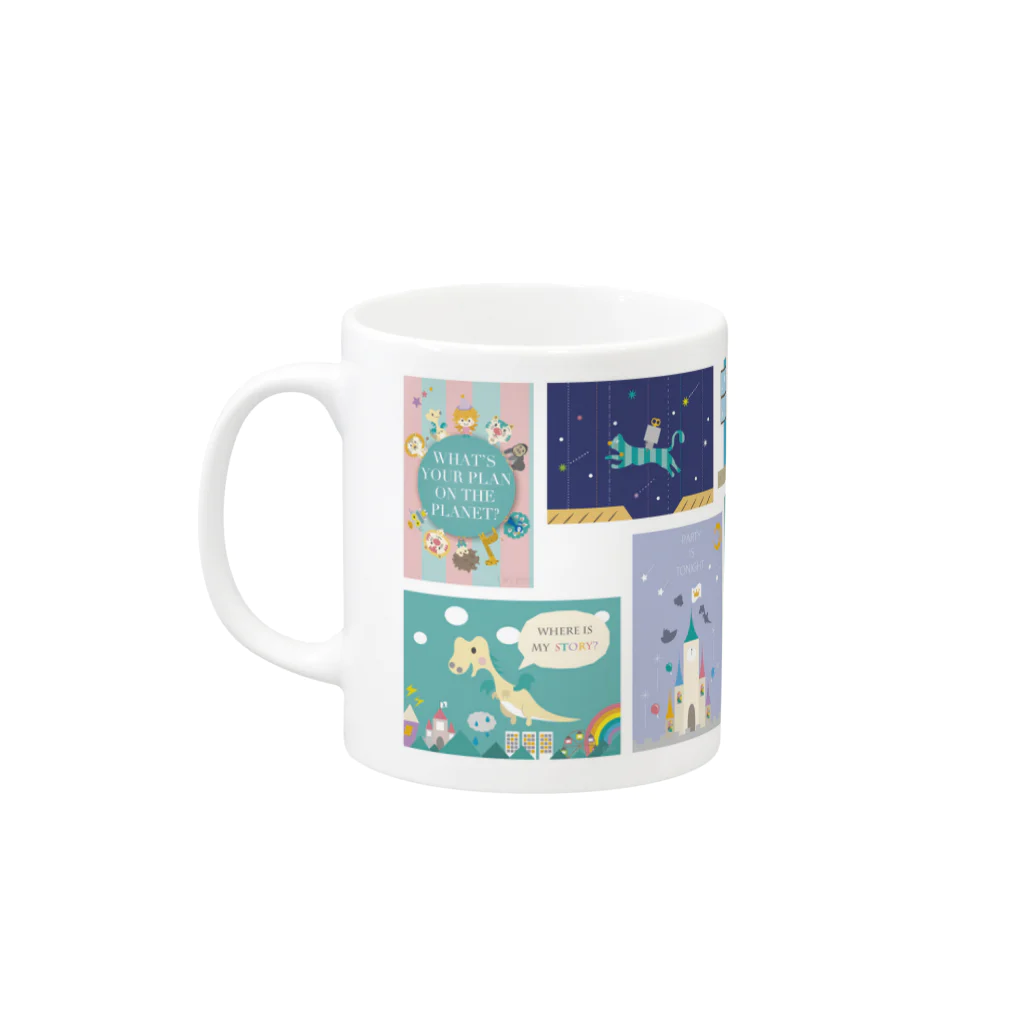 エスネス ノモックの「HAVE A MIRACLE YOUR LIFE」 Mug :left side of the handle