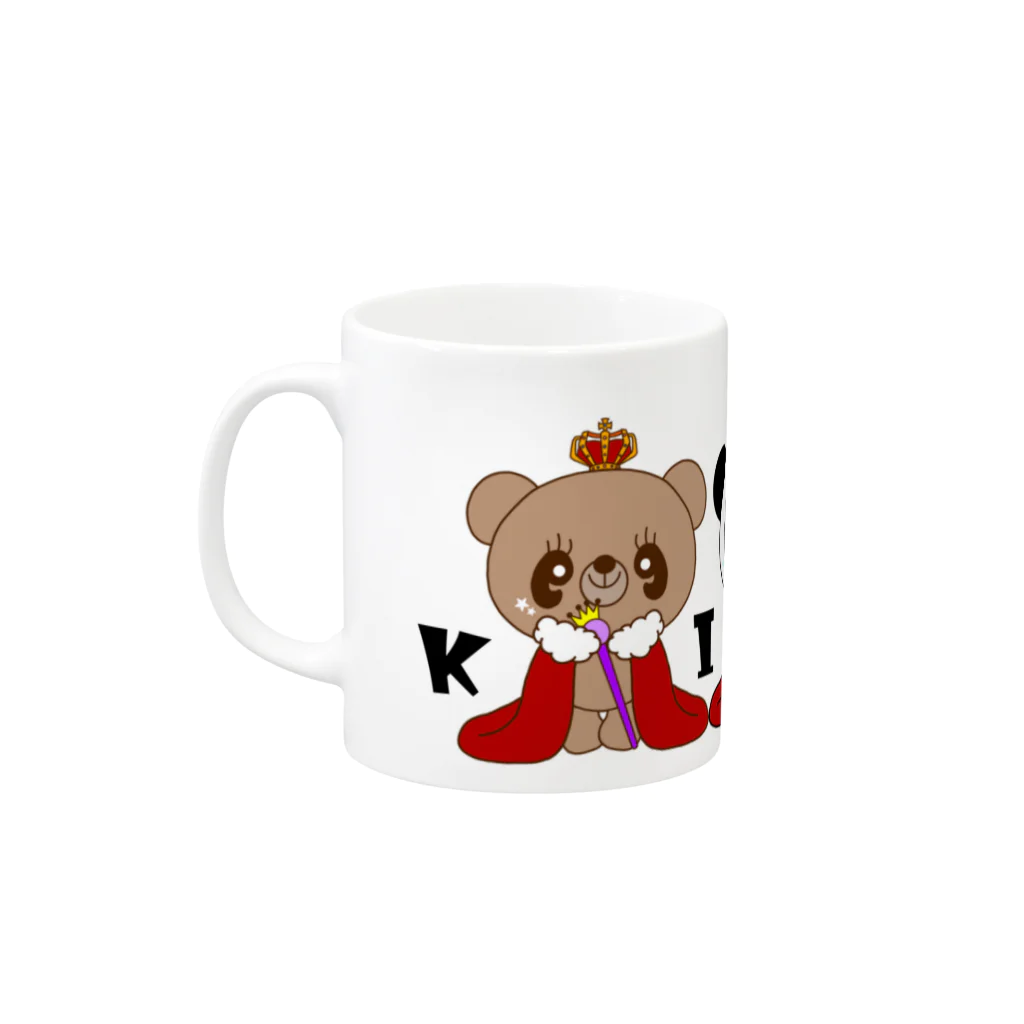 SHOP ©︎w♡p⭐︎3号店の©︎w♡p friends 👑KING👑 Mug :left side of the handle