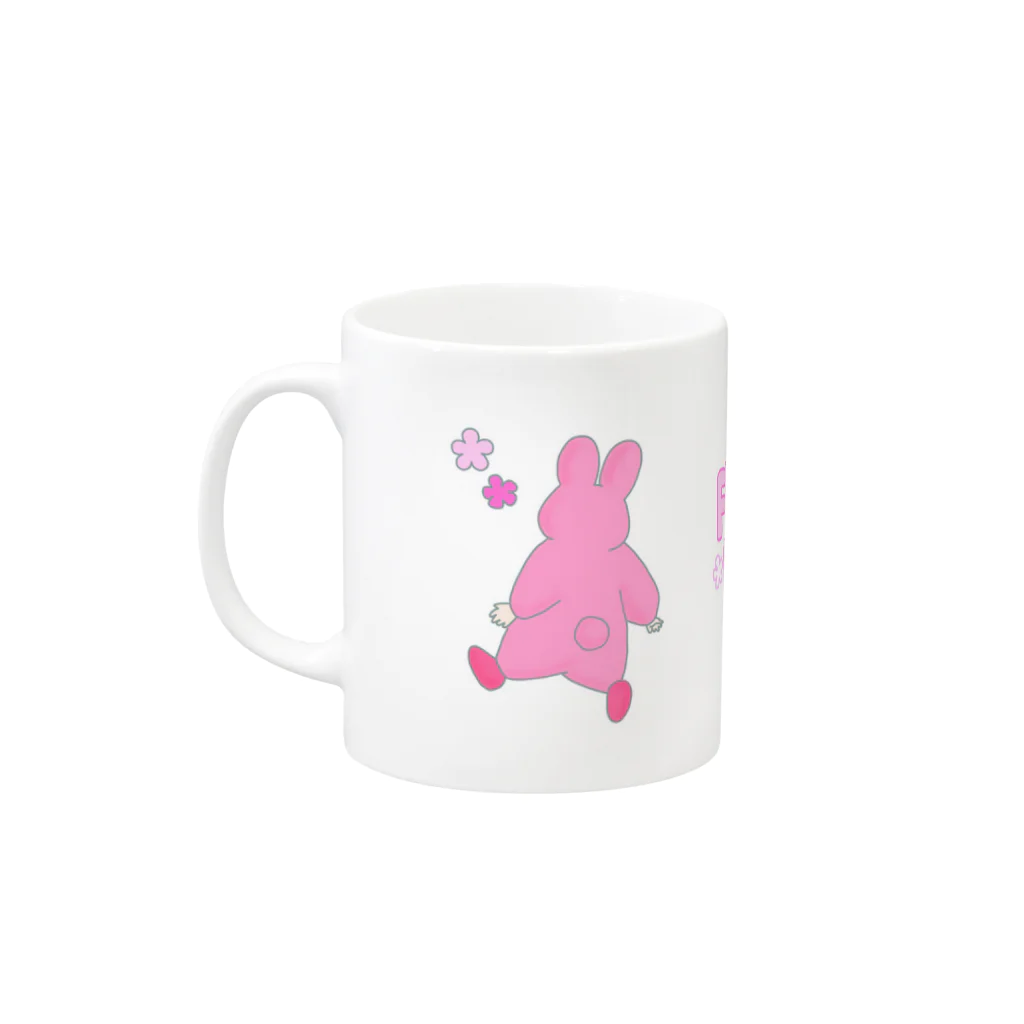 🎀宇佐木 芙和子🎀のWalkingFuwako Mug :left side of the handle