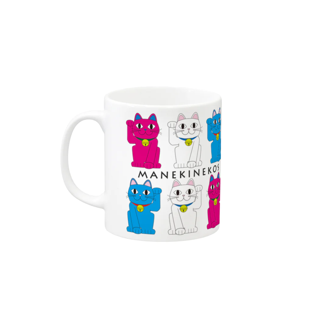 NANAKO DECORATIONのまねきねこズ Mug :left side of the handle