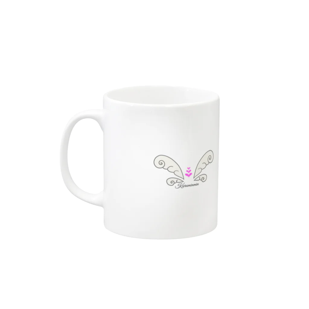 kuruminmin395963のオカメインコマグカップ・おかめーず０１ Mug :left side of the handle