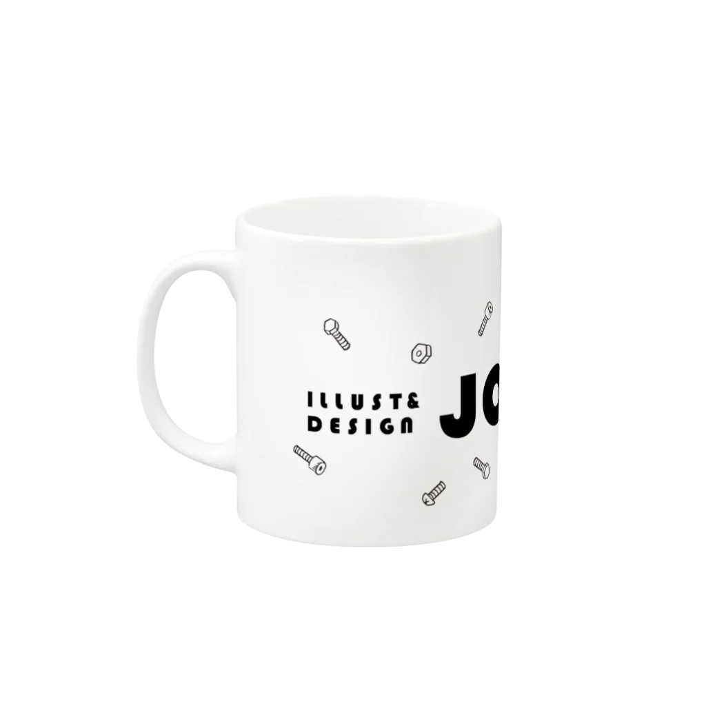 ILLUST&DESIGN JOYのBOLT & NUT 1／JOY Mug :left side of the handle