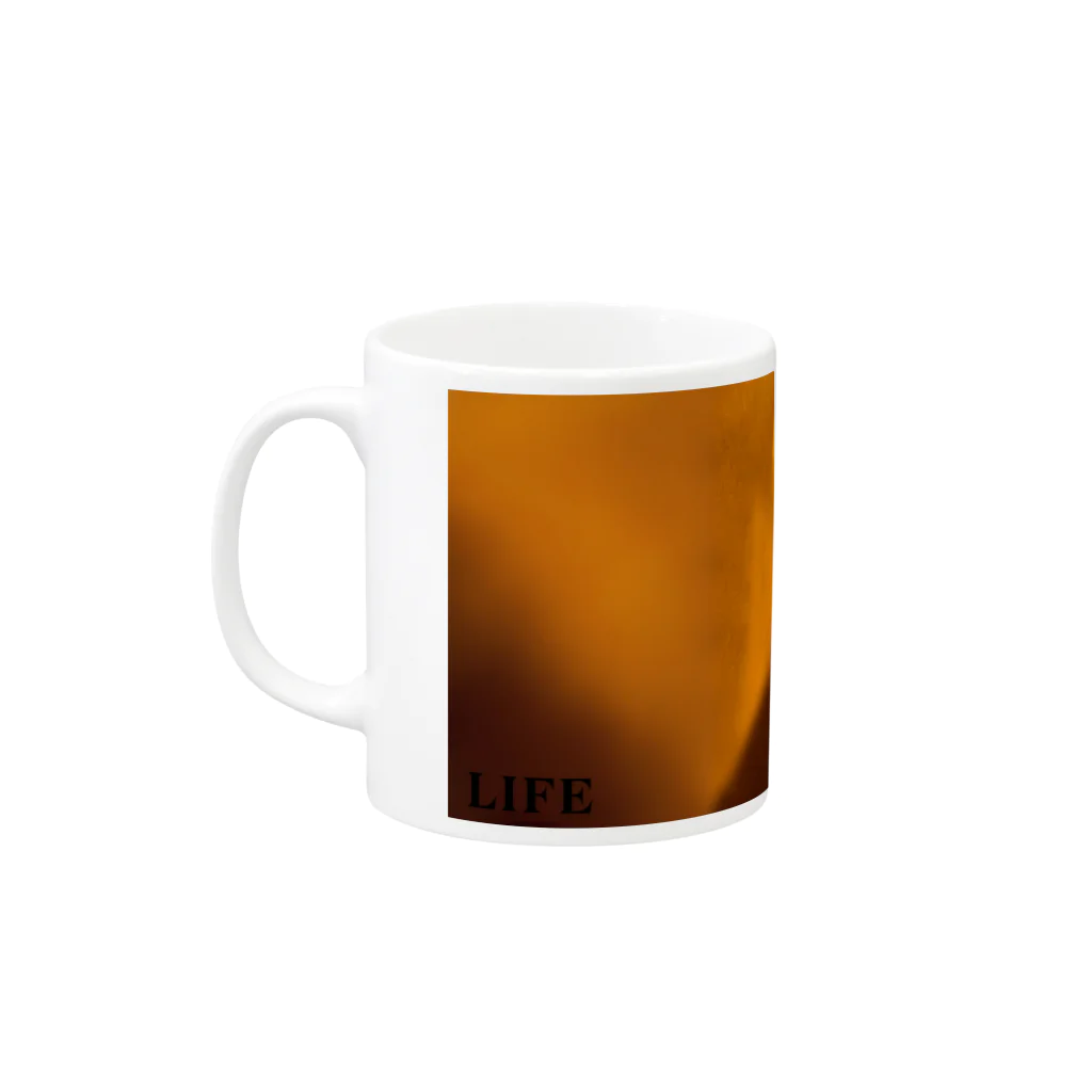 マタギの教え-公式ショップ-のLIFE with シカ Mug :left side of the handle