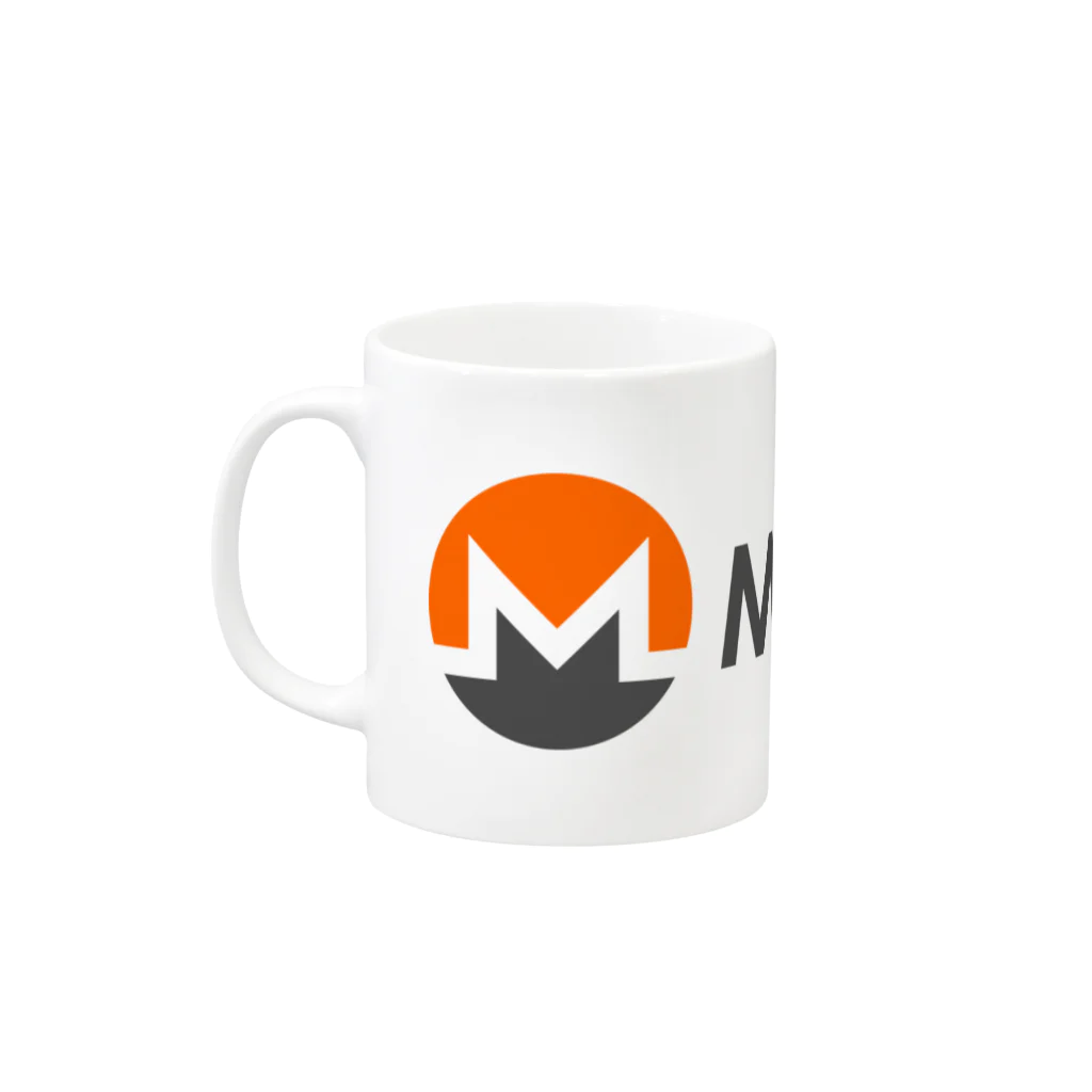 OWLCOIN ショップのMonero モネロ Mug :left side of the handle