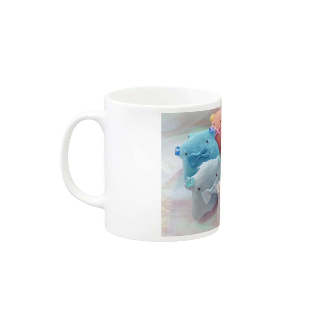 jellyfish by liccaのふわめんマグカップ Mug :left side of the handle