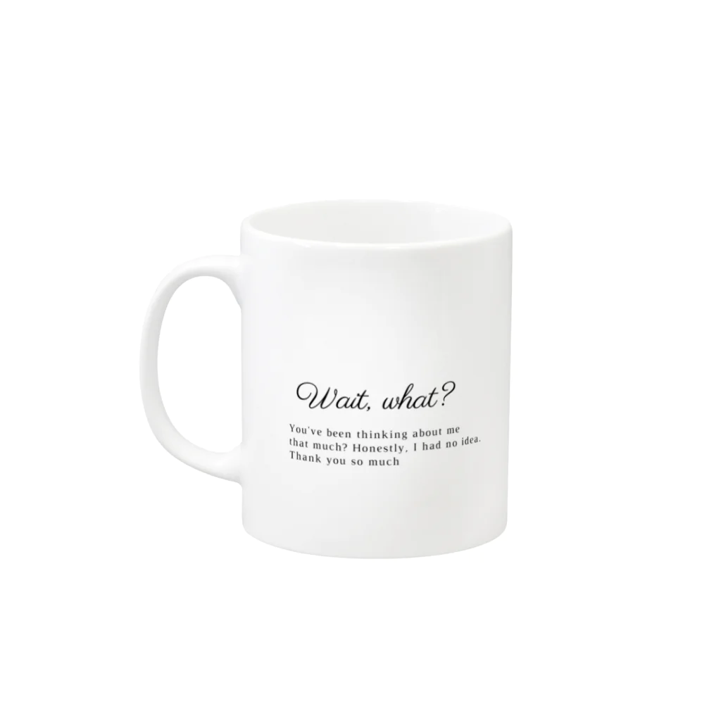 美フォワードのElegant Surprise Mug Mug :left side of the handle