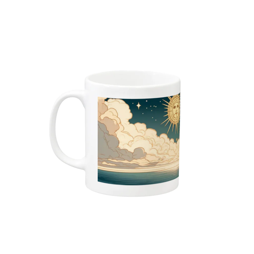 美フォワードのMoonlit Serenity Mug マグカップの取っ手の左面