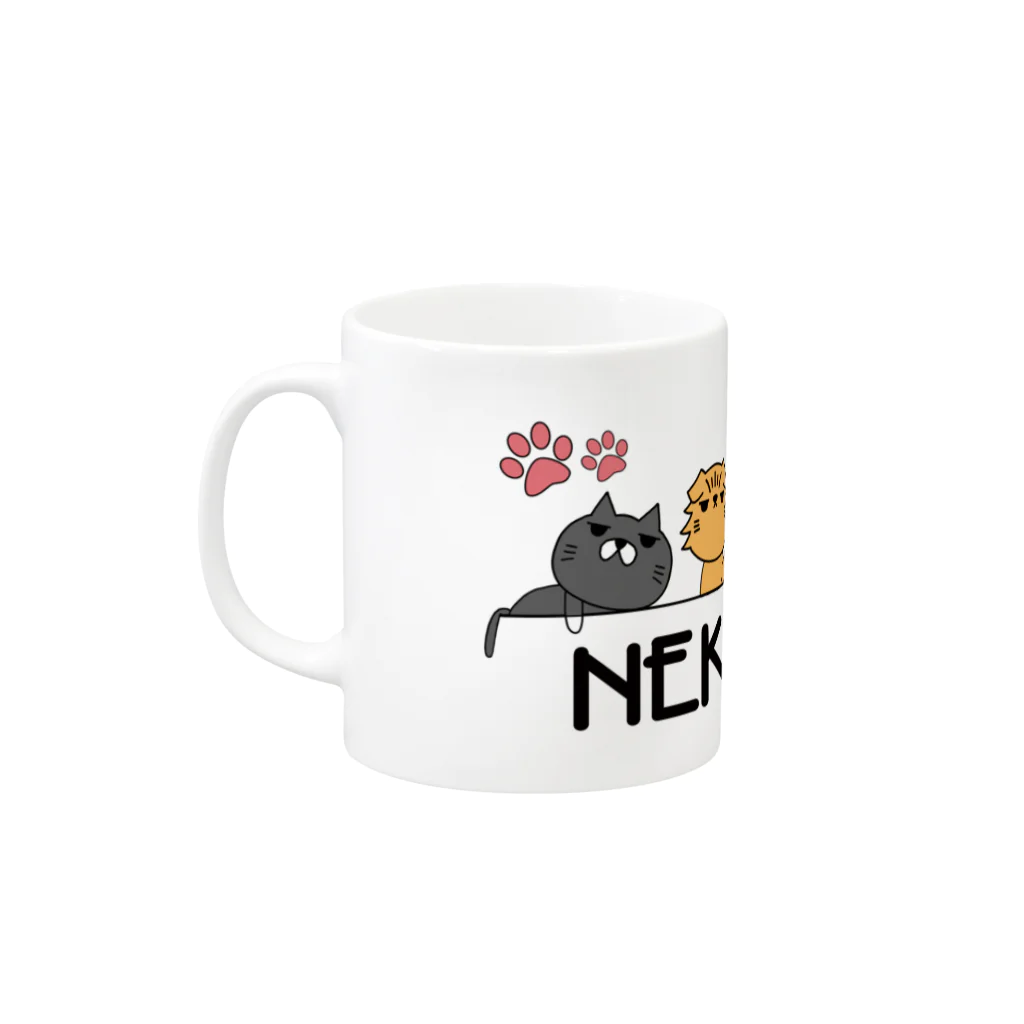 NEKOKAOのNEKOKAOニャンズファイブ Mug :left side of the handle