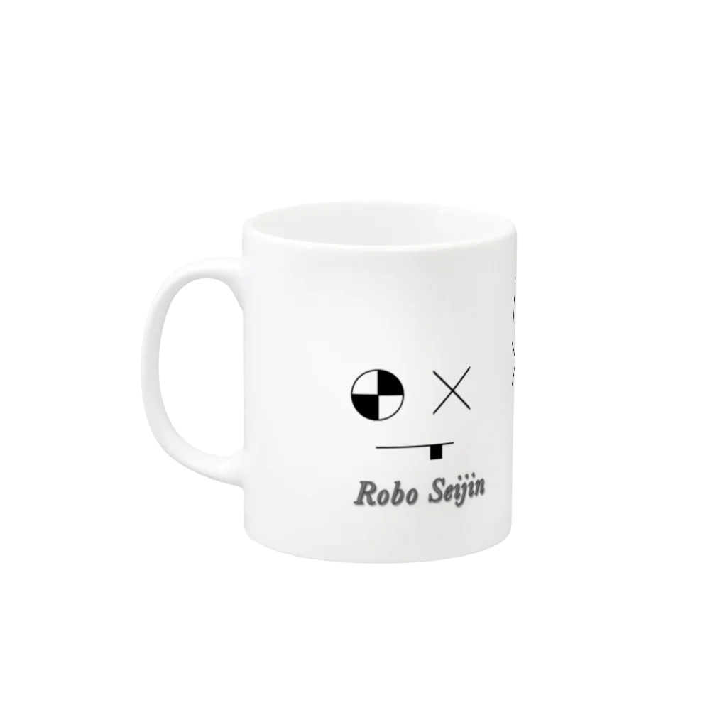 roboseijinのrobo@corporation  Mug :left side of the handle