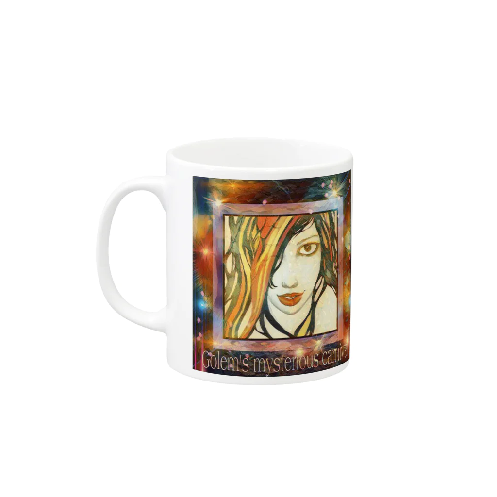 Golem オリジナル アートグッズ店のGolem mysterious carnival～妖祭version Mug :left side of the handle