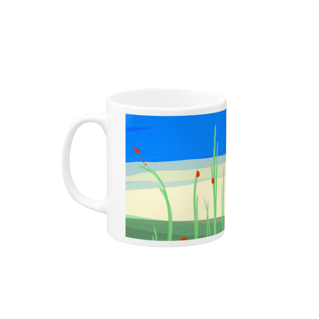 Ladybugcolorの向上心fromてんとう虫 Mug :left side of the handle