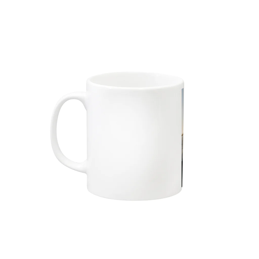 あずあずのmarble cretica Mug :left side of the handle