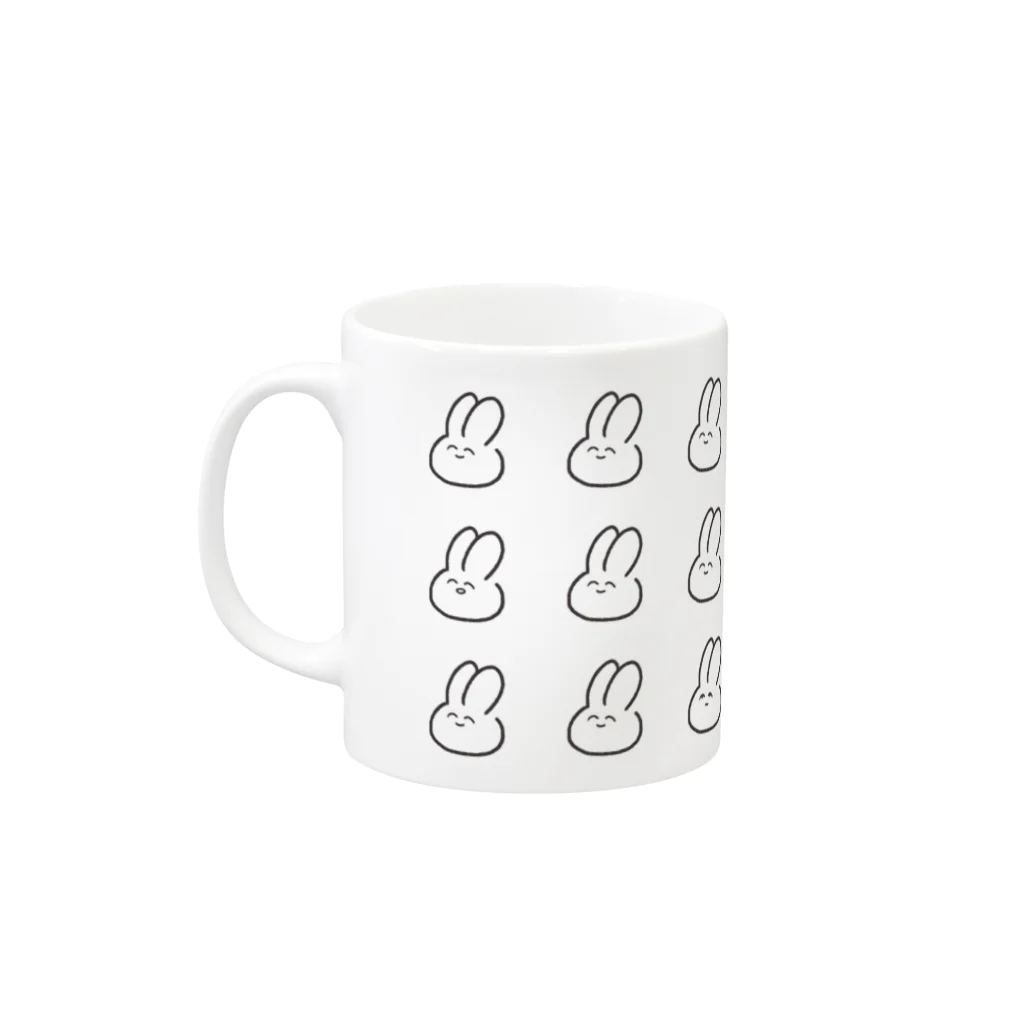 ねぎまの百面相うさじゃない Mug :left side of the handle