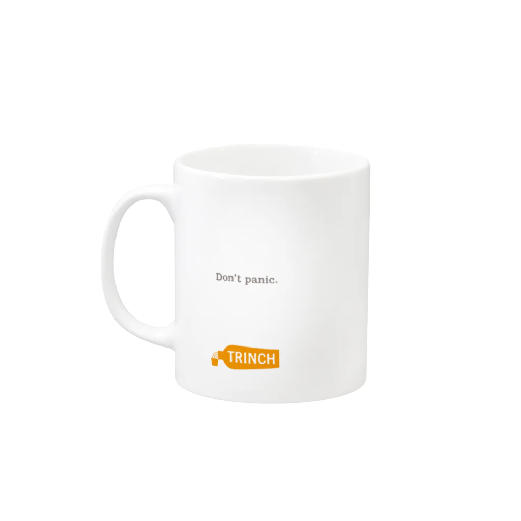 TRINCHのDon't Panic Mug :left side of the handle