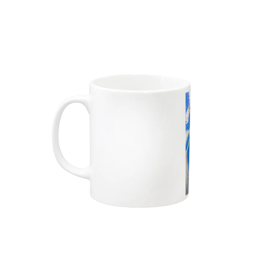 soma05の魚の大群 Mug :left side of the handle