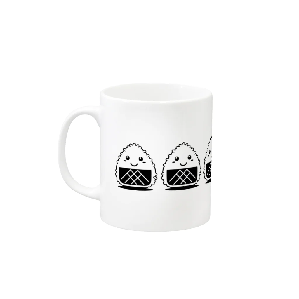 Onigiri-kunのオニギリ君のマグカップ Mug :left side of the handle