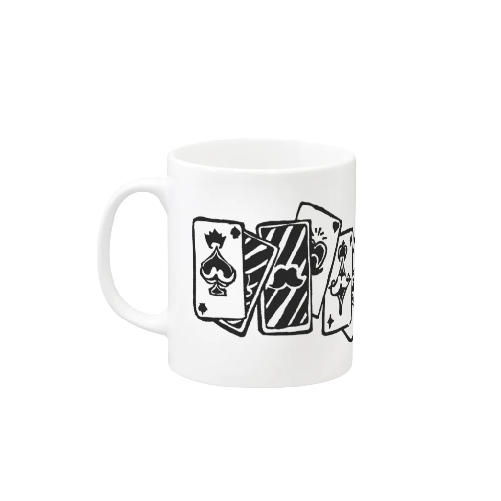 ハルイロ雑貨店　suzuri支店のOHIGEトランプ Mug :left side of the handle