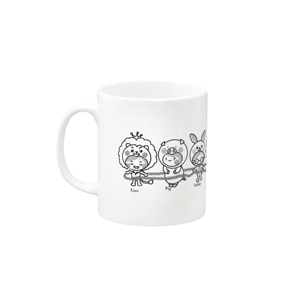 きゃらめる屋のtrain gokko Mug :left side of the handle