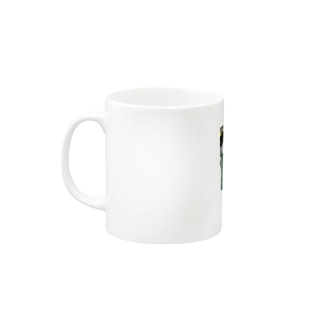 がらがらの一匹猫じゃない Mug :left side of the handle