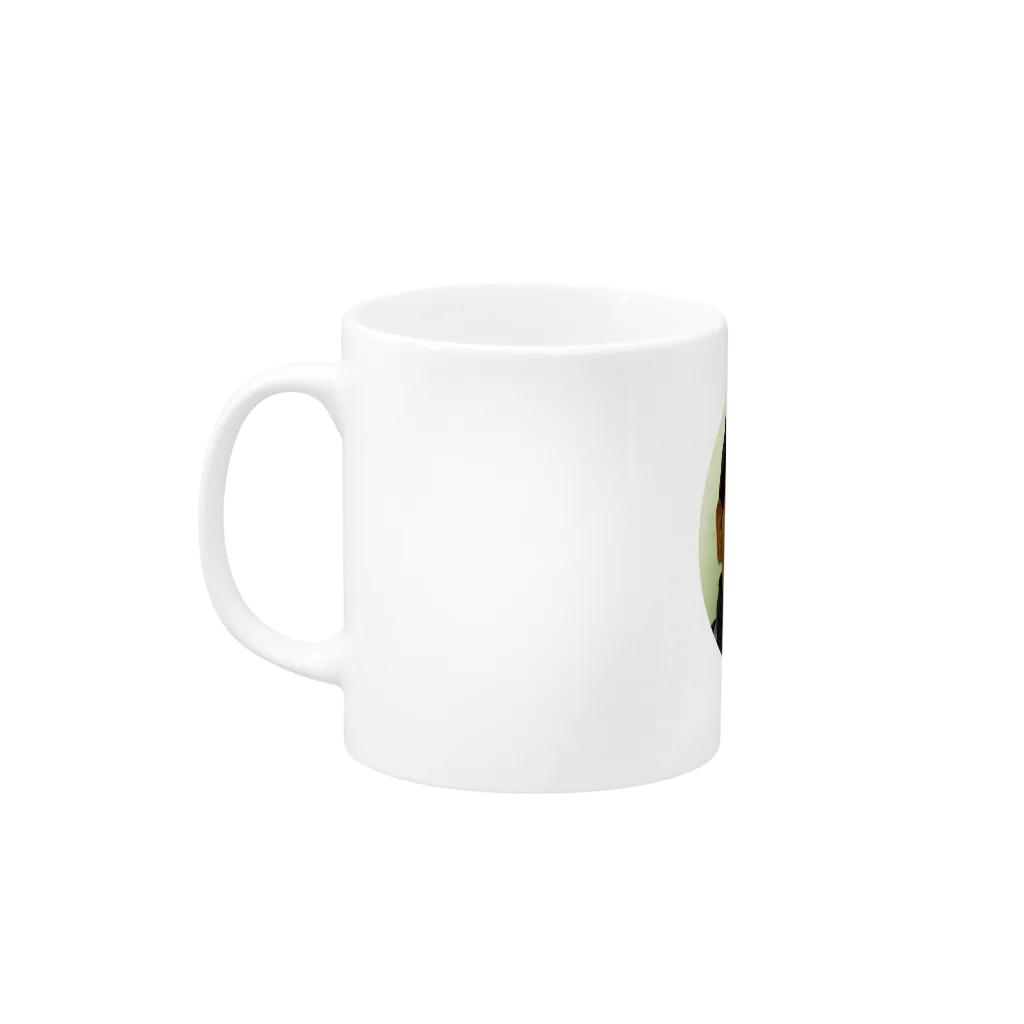 Chan-hiraの西やんマグカップ Mug :left side of the handle