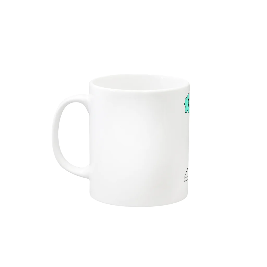 TAAAKのyamerarenai Mug :left side of the handle