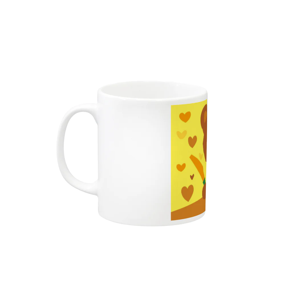 nmknのくまのおやつ Mug :left side of the handle