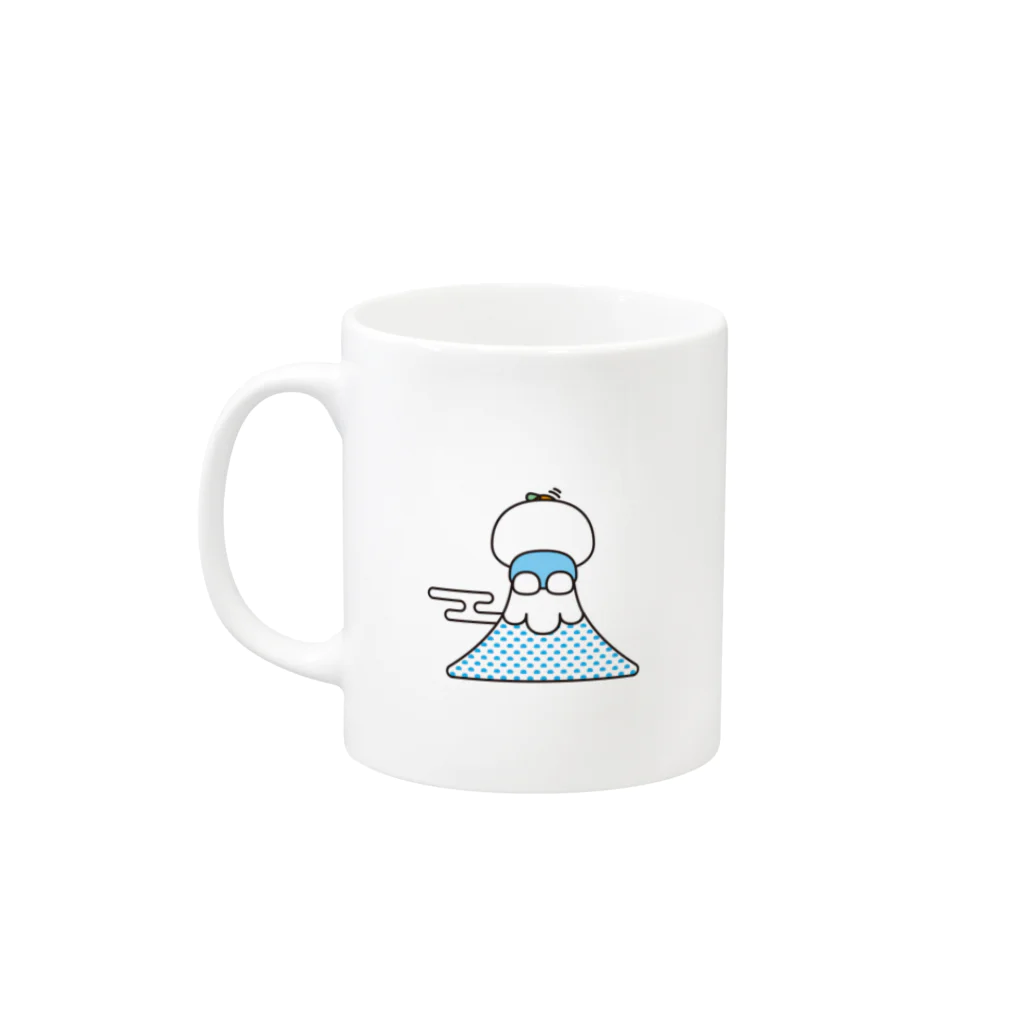 もちくん  mochikunのFUJIYAMAもちくん Mug :left side of the handle