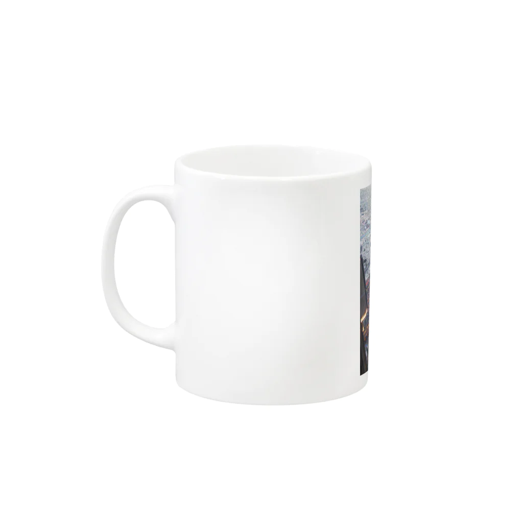 Tabetarinai StoreのCITY - UAEシリーズ Mug :left side of the handle
