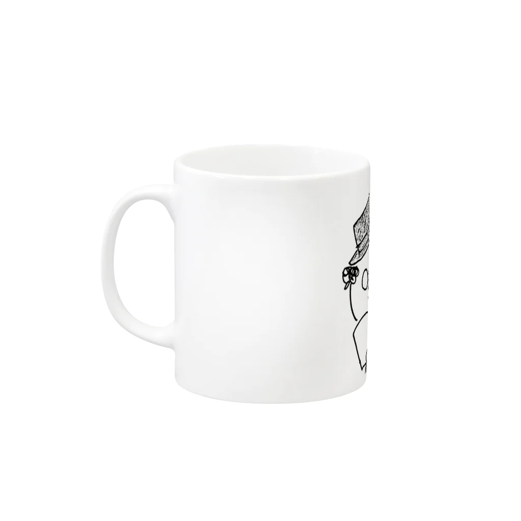 おじさんの部屋のコーヒーと読書 Mug :left side of the handle