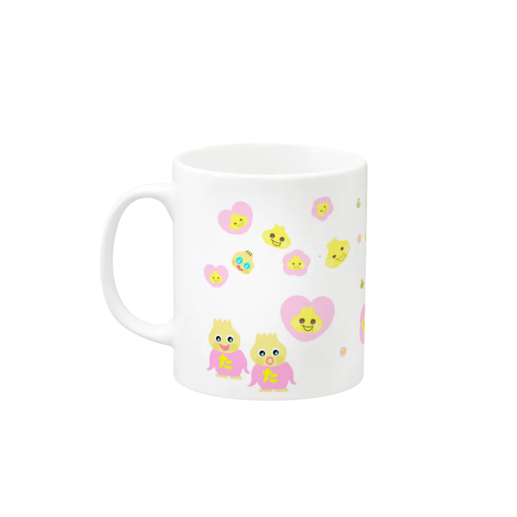 ビーネットサイト神戸の玉ねぎのたまちゃん Mug :left side of the handle