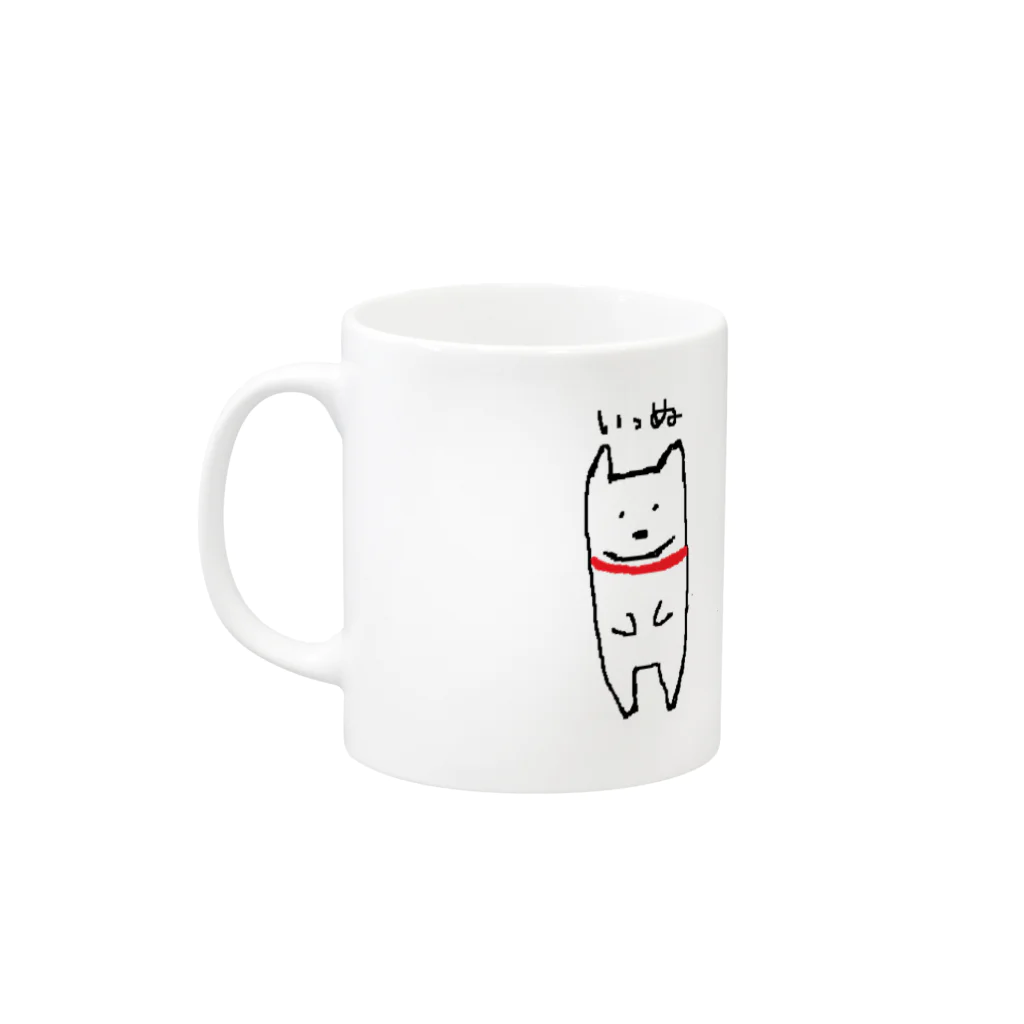 T.u.のいっぬ Mug :left side of the handle