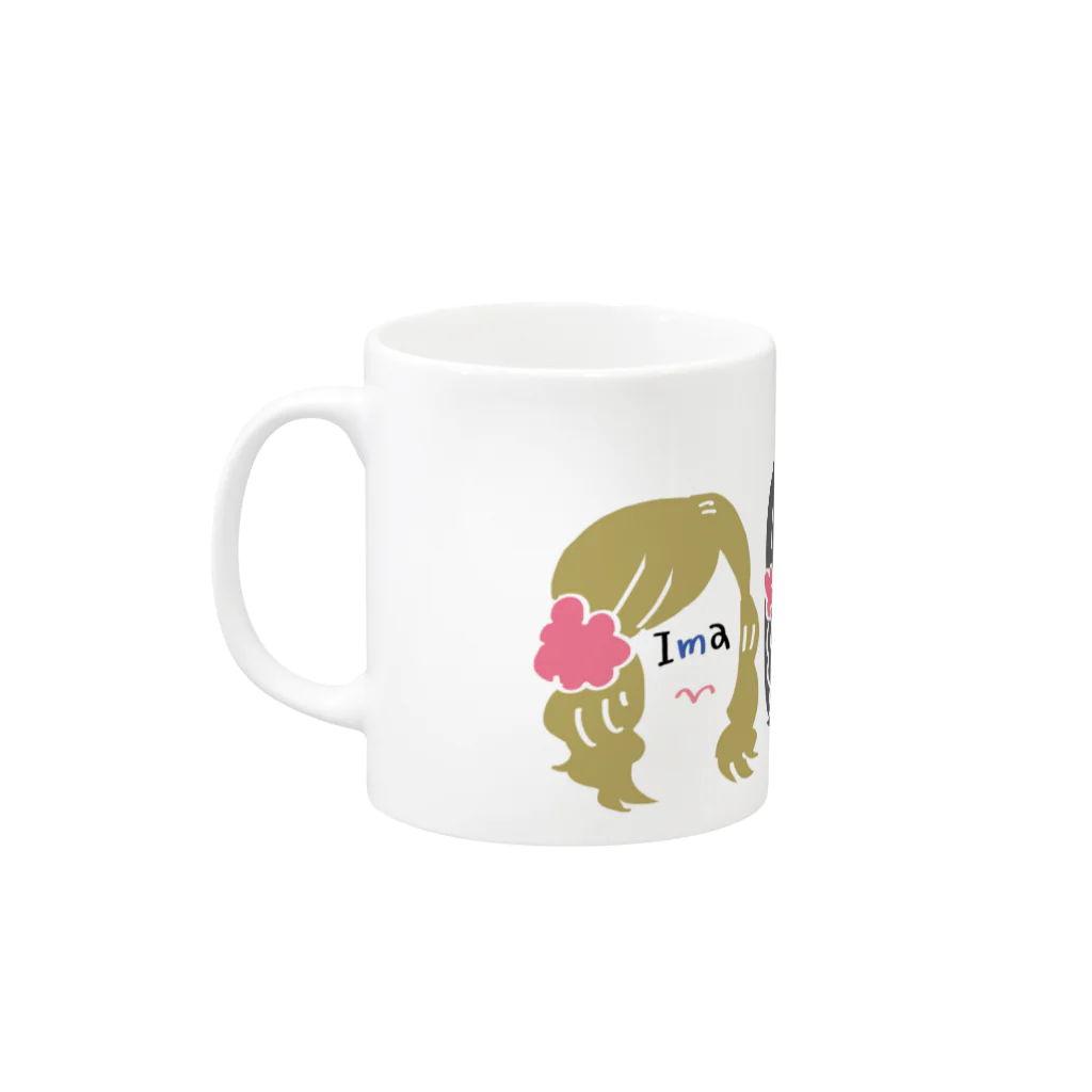 イカのD I ▽▲ちゃん Mug :left side of the handle