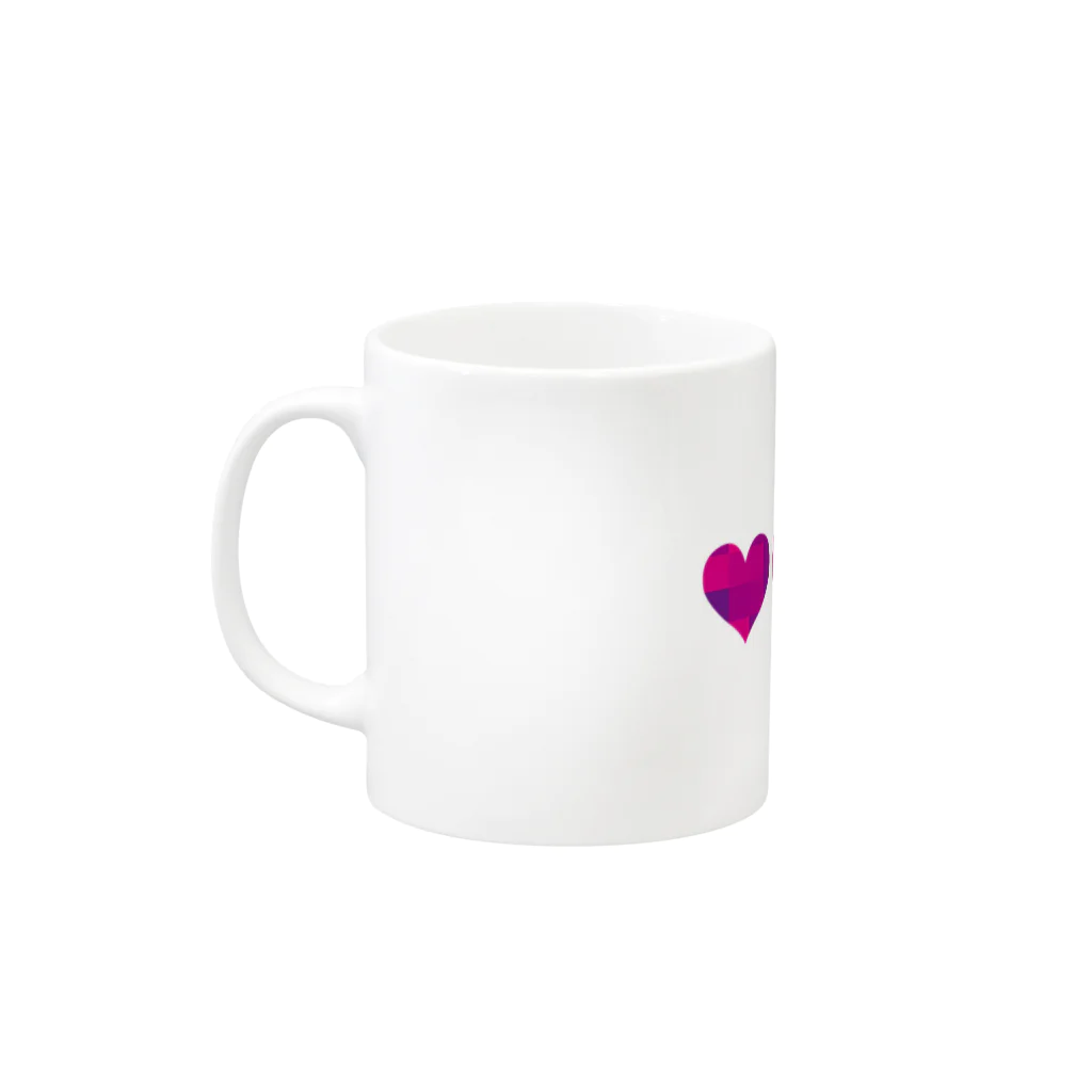 おかしなめがねのheart Mug :left side of the handle