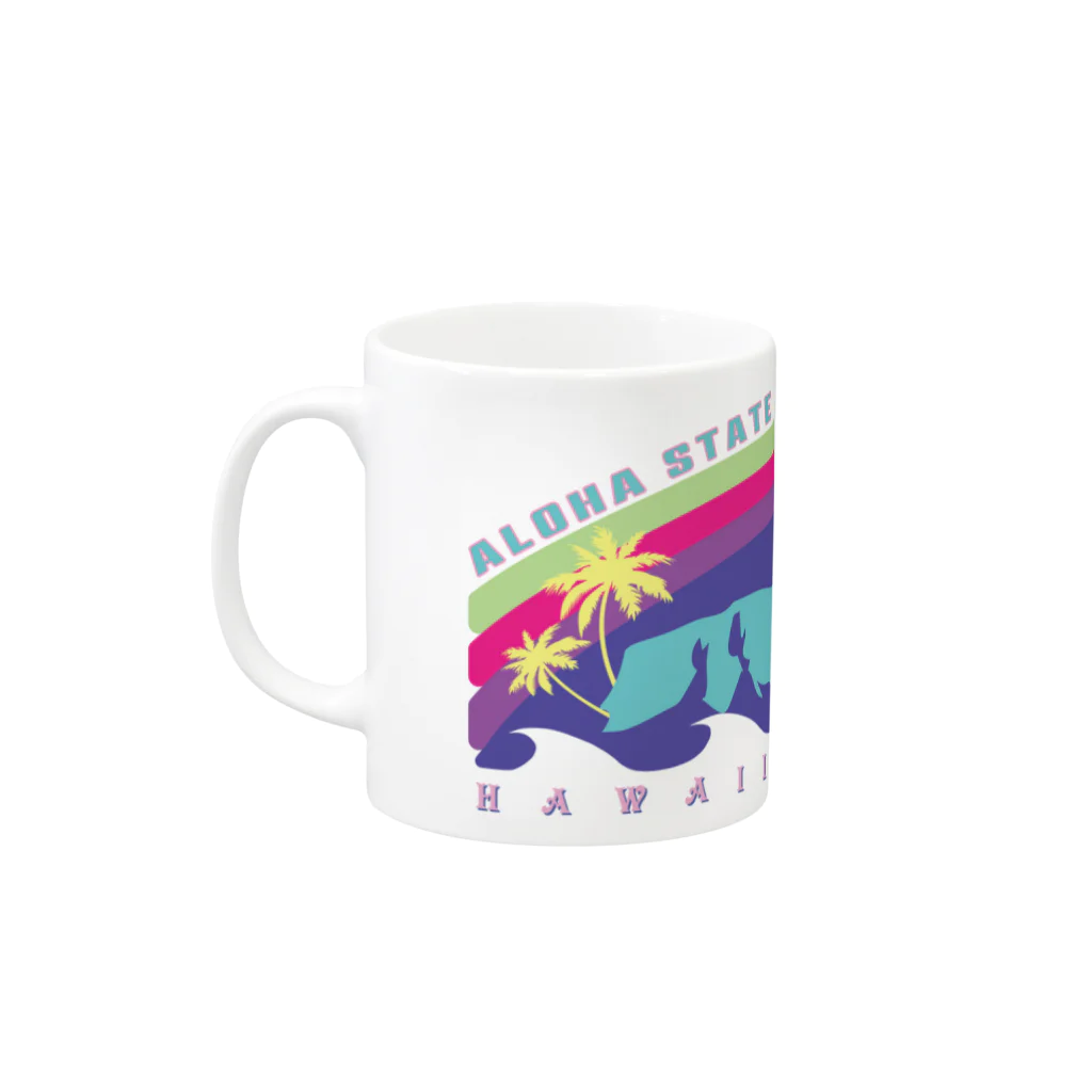 ハワイスタイルクラブのHawaiian monument Mug :left side of the handle