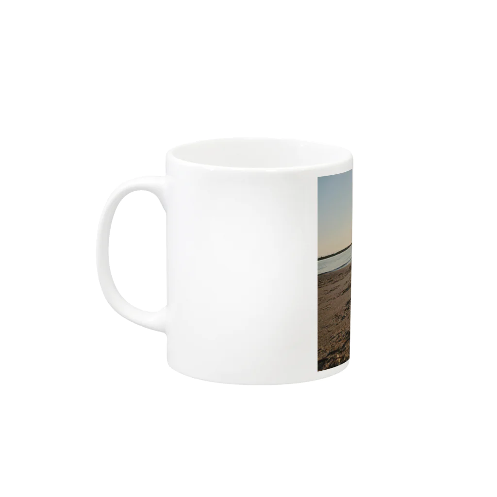 何気ない日常に小さな幸せの夕涼み Mug :left side of the handle