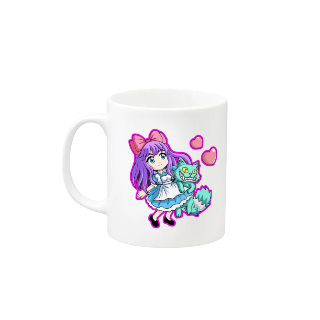 すーちゃん'S SHOPのちなみワンダーランド Mug :left side of the handle