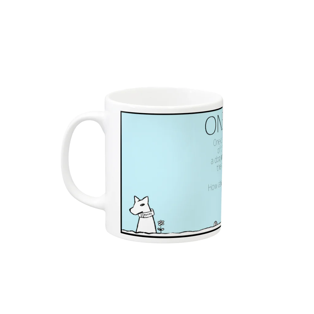 やなせあきるのONE_DAY Mug :left side of the handle