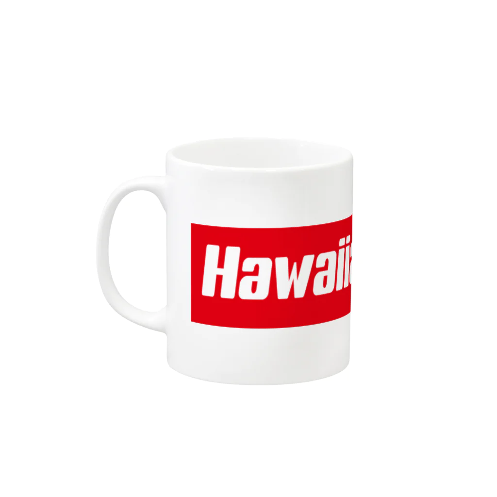 ハワイスタイルクラブのHawaiian Suprex Box Logo Mug :left side of the handle