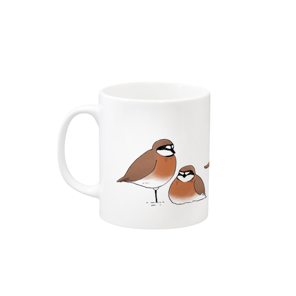 minatoriのチドリーズ Mug :left side of the handle