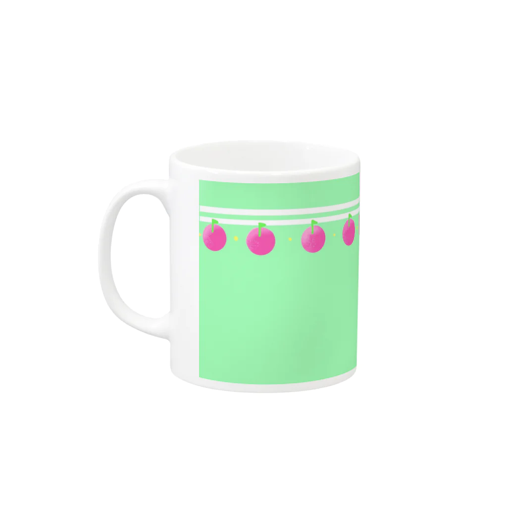 jungoのりんご Mug :left side of the handle