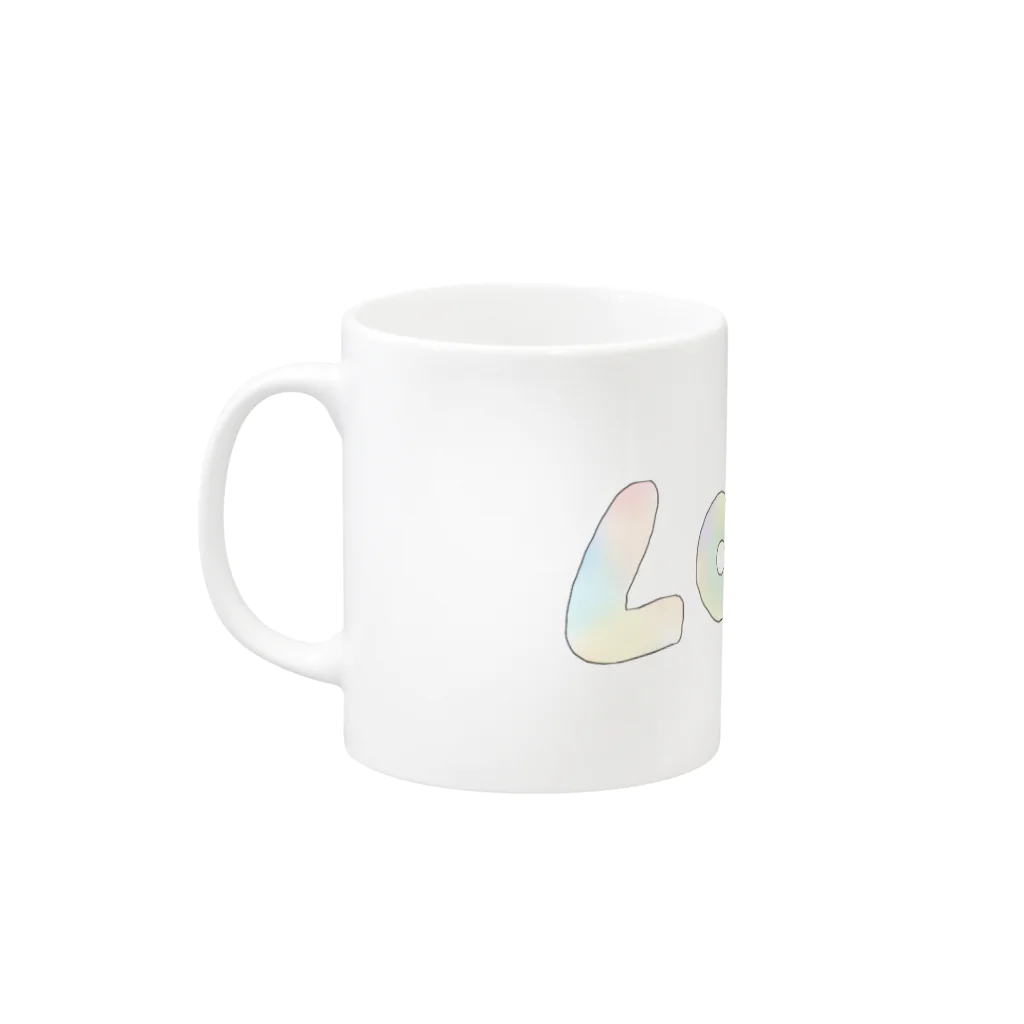 令和ベイビーのLOVE Mug :left side of the handle