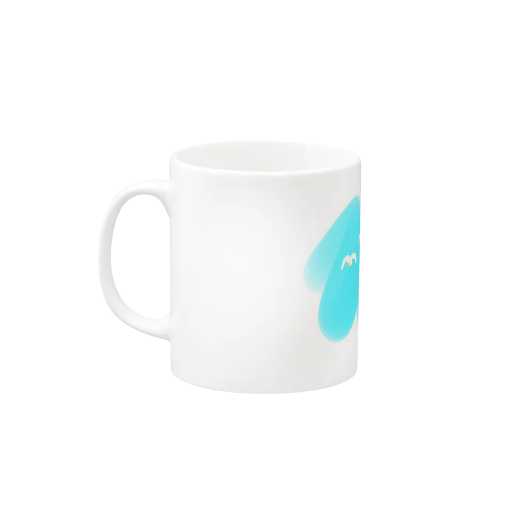 ぴけおれの鳥と夏 Mug :left side of the handle