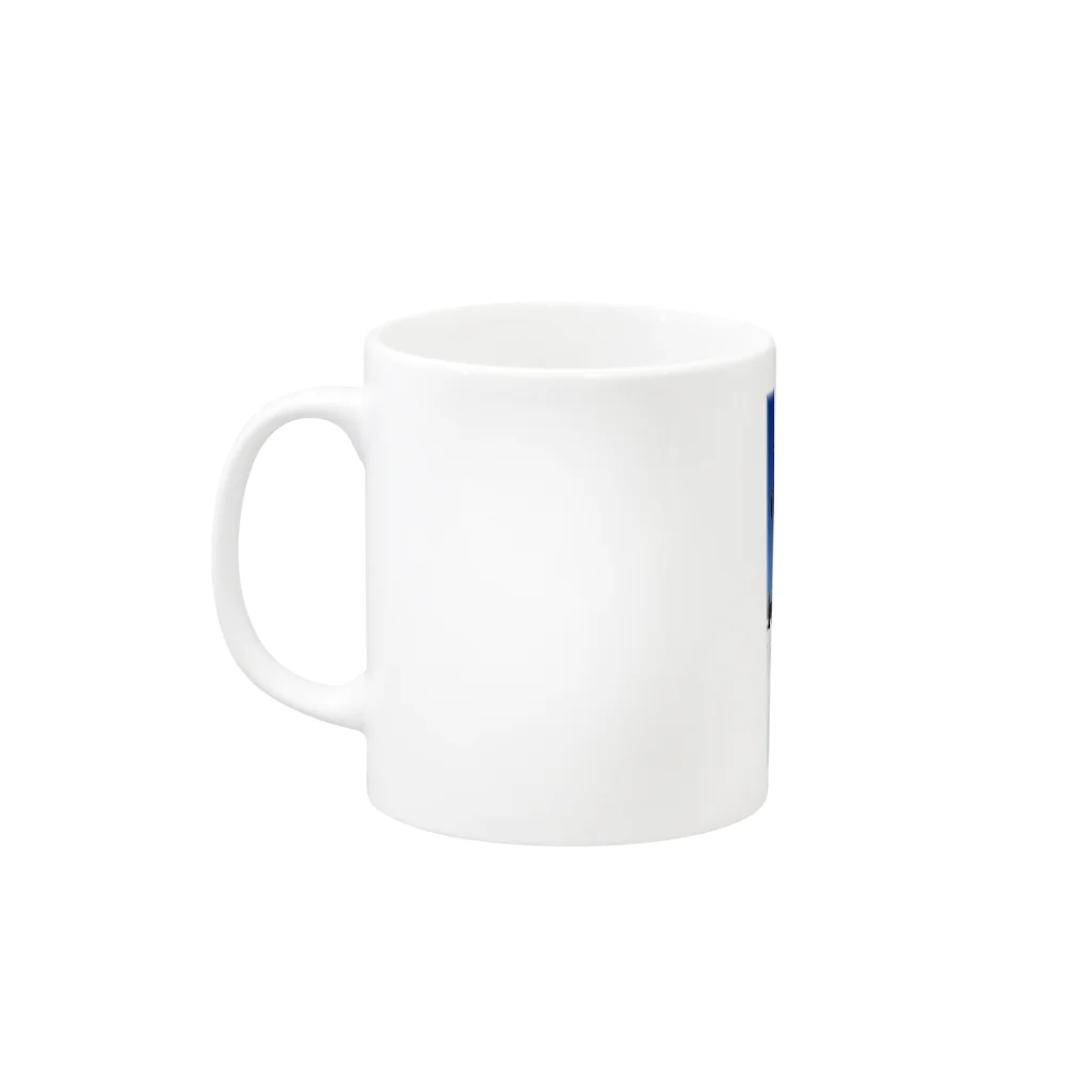 n-designの蒼い Mug :left side of the handle