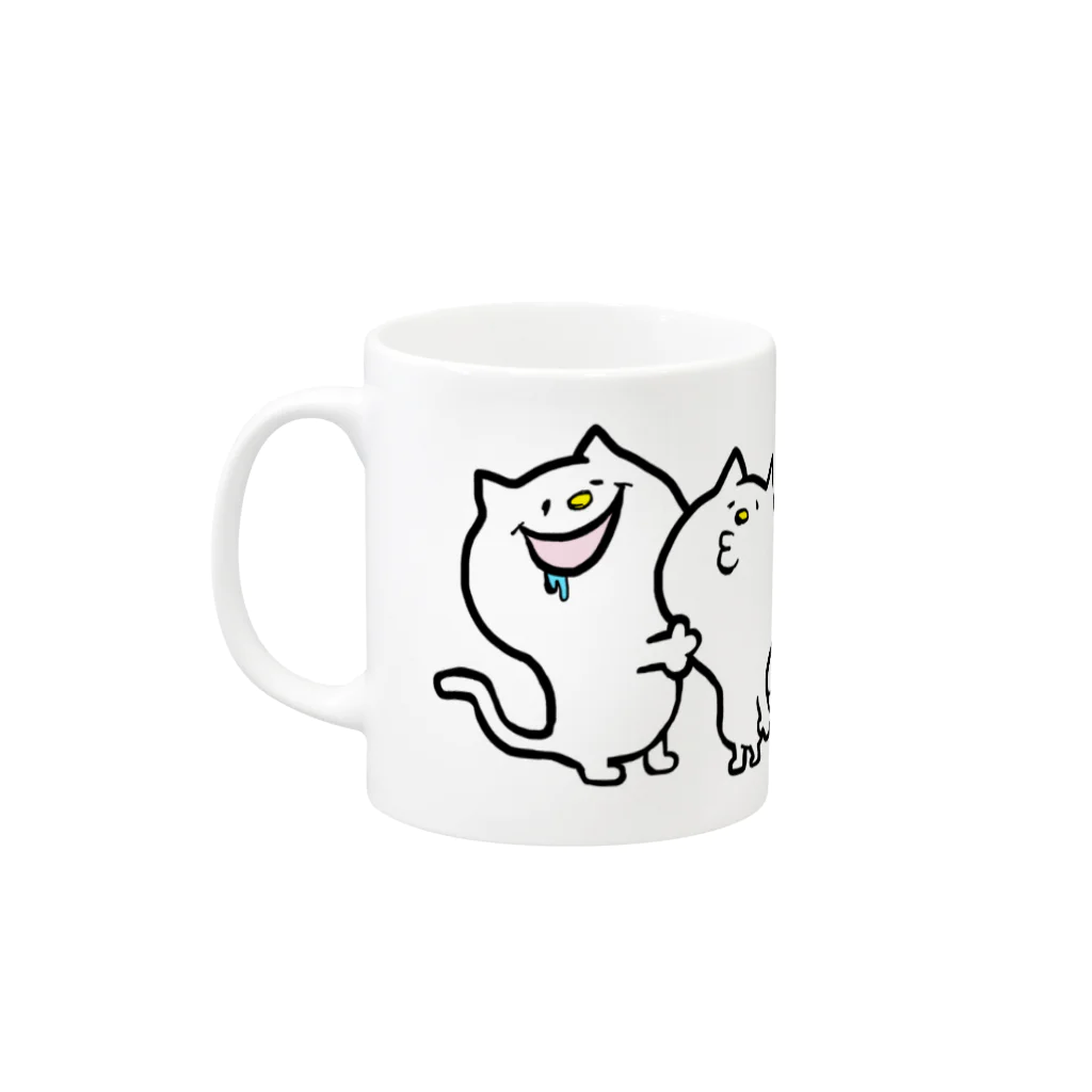 Iarim F Iromのにゃり〜ん Mug :left side of the handle